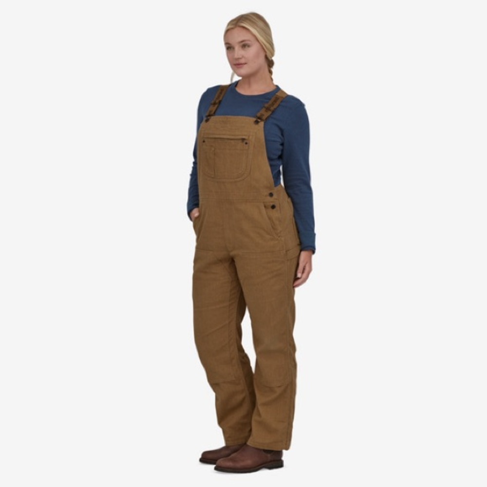 NEW Patagonia Iron Forge Hemp Canvas Overalls/Coveralls, Large, Coriander Brown